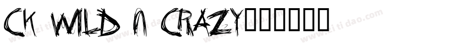 CK Wild n Crazy字体转换